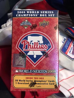 Unopened Phillies World Series cards 2008 Box Set