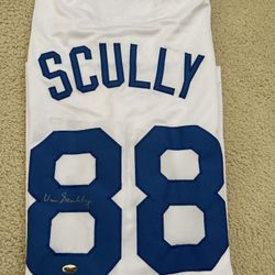 Los Angeles Dodgers Vin Scully Autographed Jersey