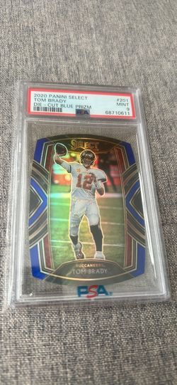 2020 Panini Select Tom Brady Die Cut blue prism