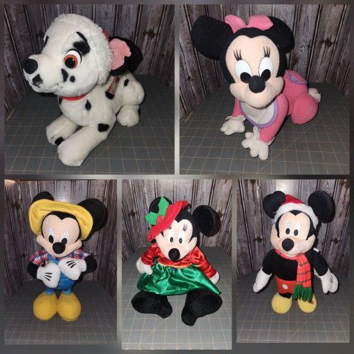 Talking/singing Disnry Stuffed Animals (5 Of Them)