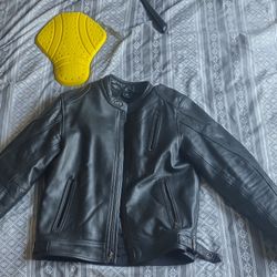 Leather Motorcycle Jacket Medium