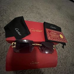 Cartier C-Décor rimless sunglasses