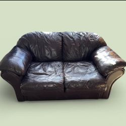 Leather Sofa & Love Seat Set $145 OBO