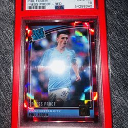 Rookie Phil Foden Red Press Proof