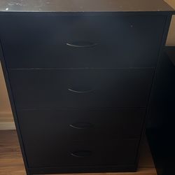 4 drawers dresser set of 2