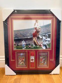 Joe Montana Dwight Clark SF 49ers 1981 NFC Championship Framed Collage
