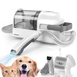 lvittyPet Pet Grooming Vacuum, Hair Trimmer for Dogs & Cats, 13000PA Suction, 5 Grooming Tools, Low Noise, 2.3L, for Shedding