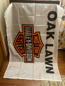 Rare 1of a kind Harley Davidson Dealership Flag