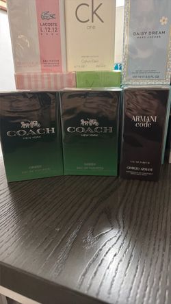 Coach Green EDT & Armani Code EDP Fragrance Lot