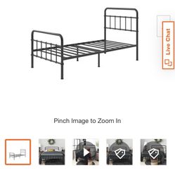 Zinus Black Bed Frame Twin