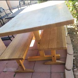OUTDOOR SOLID WOOD BENCH AND 2 BENCHES $90  GILBERT AND RAY RD.  CHECK ALL MY OFFERS. 