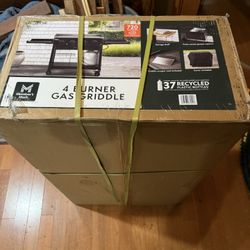 BRAND NEW 4 BURNER GAS GRIDDLE GRILL