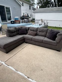 Gray Sectional Couch - FREE DELIVERY