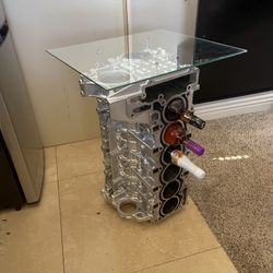 BMW N54 Block End Table/ Wine Rack
