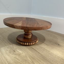 Wood Cake Stand 