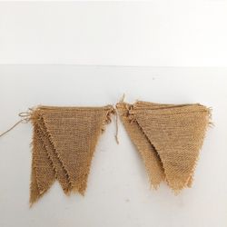 Handmade Burlap Banner | 14 Flags