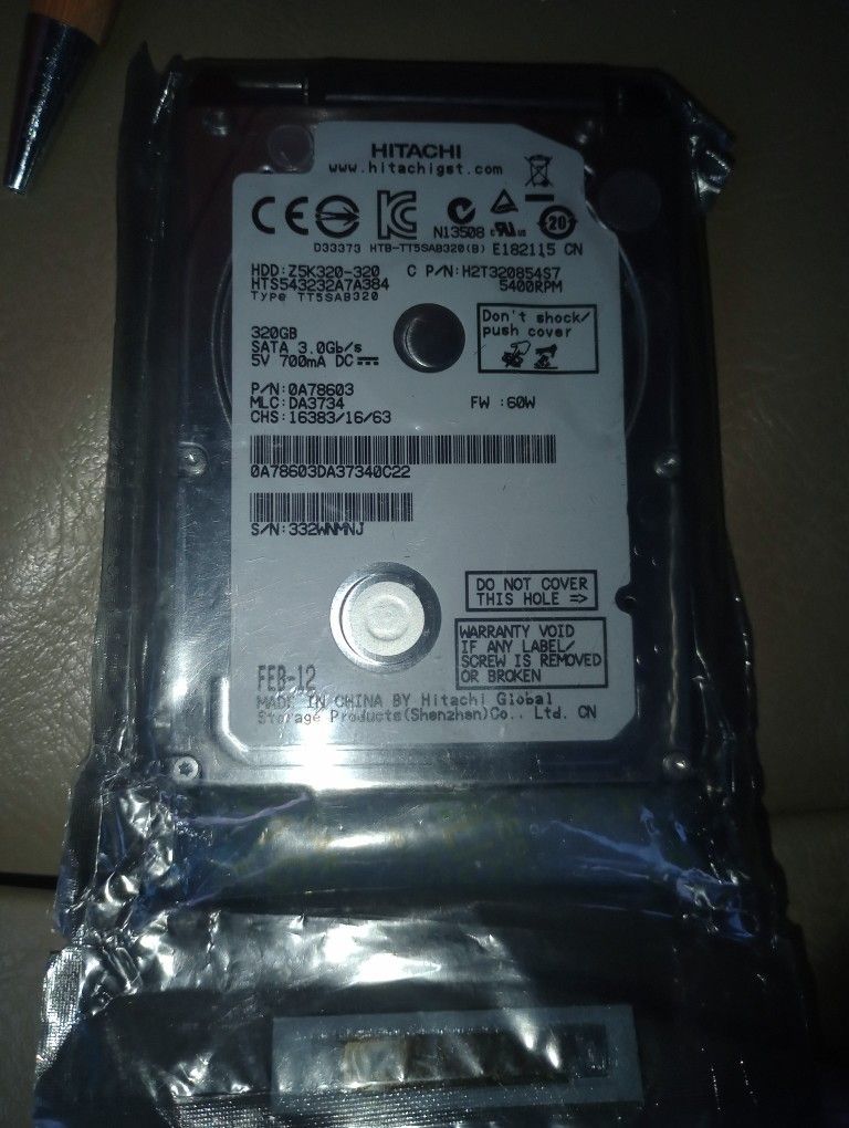Hitachi 320 GB Hard Drive