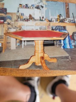 Oak Wood Regulation Poker Table 