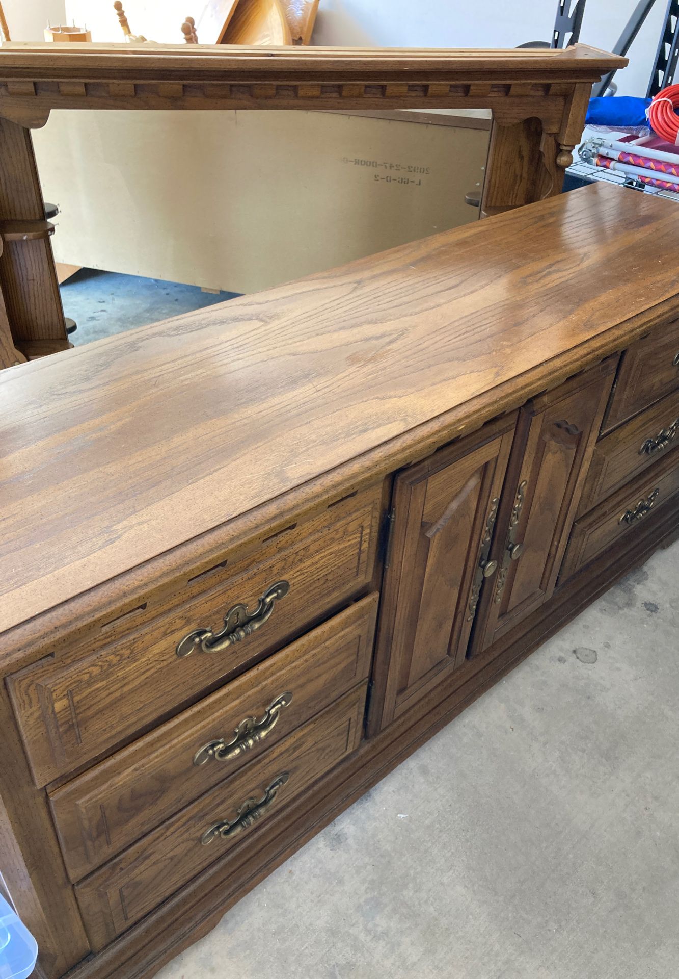 Dresser with mirror