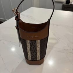 Brand New Michael Kors Wine Bottle Holder Giftables Bag