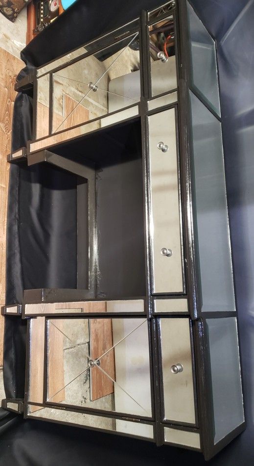 Custom Mirrored Vanity Desk