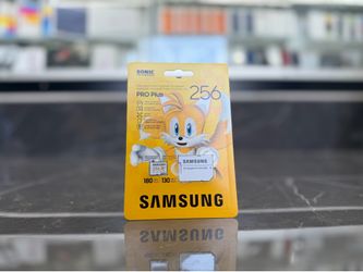 256GB- Samsung Pro Plus MicroSdxc- 180MBS (Sonic The Hedgehog series) ((Take It Home In Payments/ llévatelo a casa en pagos) only $10 down