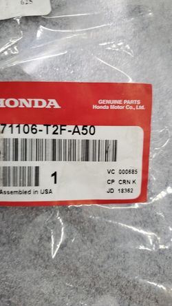 Honda 71106-t2f-a50 air duct cover