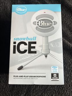 Blue Snowball Plug And Play Professional Microphone … Great For Podcast
