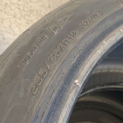 285/35/19 BFgoodrich Gforce Tires 