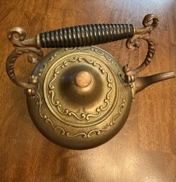 Antique Vintage Copper Tea Kettle 