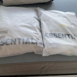 Essential Hoodie White And Grey