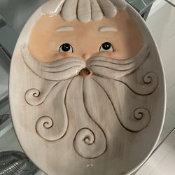 Santa Serving Platter (Never Been Used)