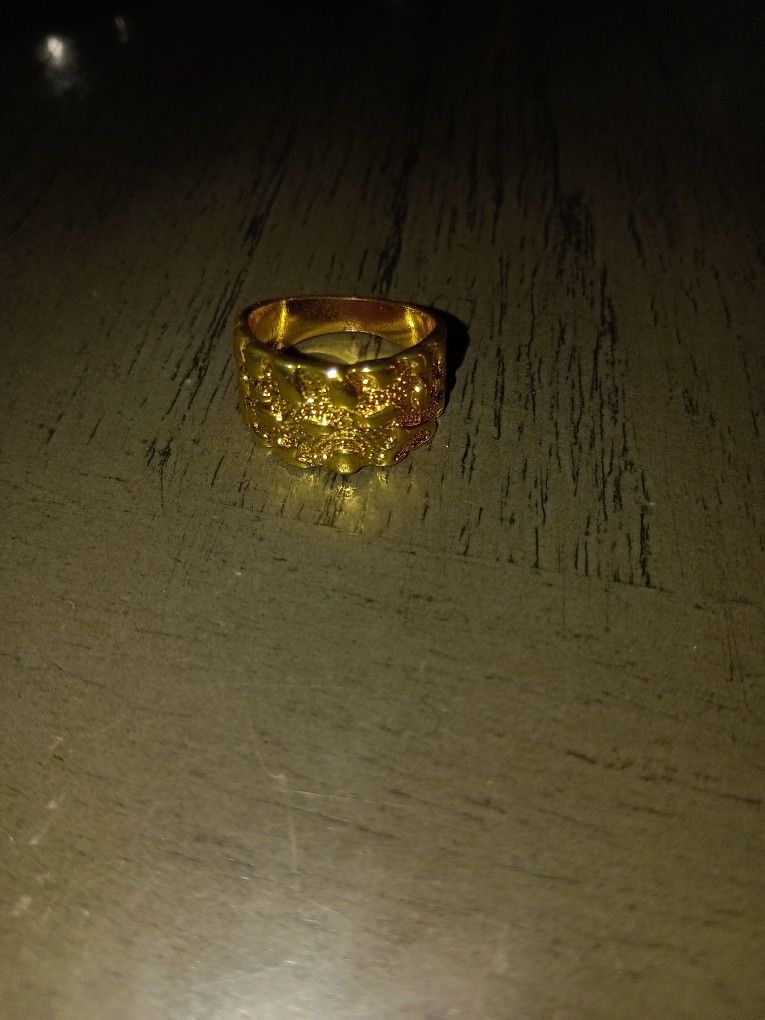 Gold Nugget Ring