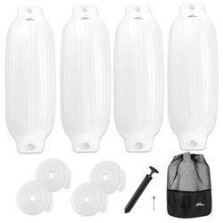 Affordura Boat Fender 4 Pack Boat Bumpers Fenders with 4 RopesBoat Bumper2031ZUP