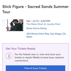 Stick Figure Sacred Sands Tour Tickets - Rady Shell San Diego