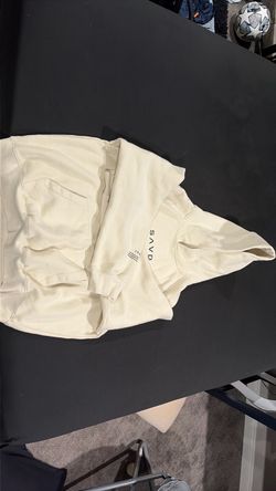 SAVD Cream Pullover Sweatshirt