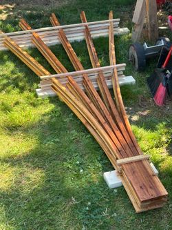 Fan trellis 8 feet tall 4 matching