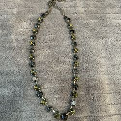 SABIKA Element Manhattan Choker Blue Black Crystals Rhinestones
