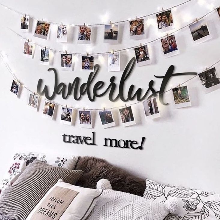 Adorable & Brand New Metal Wanderlust Wall Decor