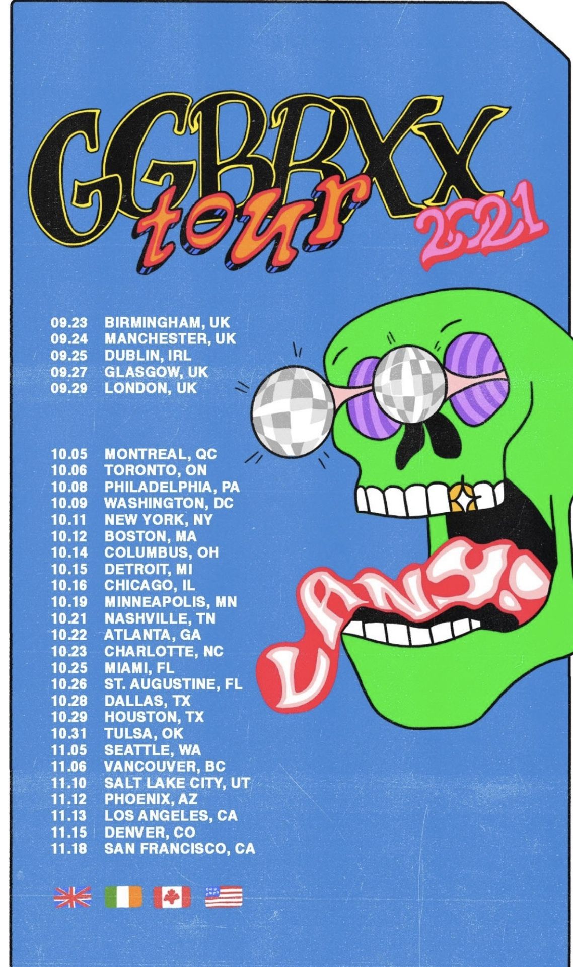 GG BB XX LANY TOUR