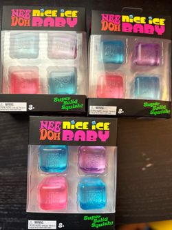 Nee Doh Nice Ice Baby Squish Toys – 3 Packs
