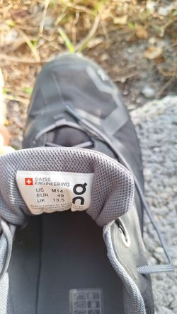 Dc Swiss engineering running hiking  shoes black color  water proof us m14.