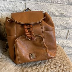 Dooney & Bourke Large Murphy Backpack Pebbled Caramel