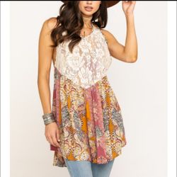 FREE PEOPLE 40% OFF "Count Me in Trapeze" TOP