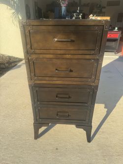 Gothic Metal Dresser On Pedestal Feet H41xL Length24xw20 