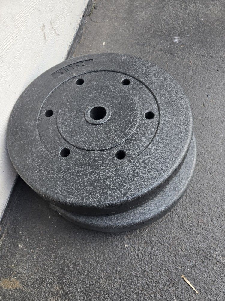 2 x 25 pounds Plates