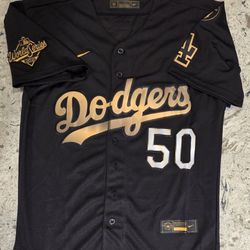 Mookie Betts Los Angeles Dodgers Jersey Black And Gold 