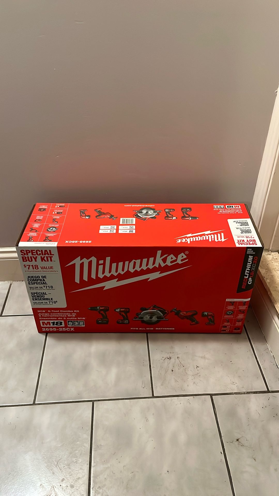 Milwaukee M18 5 Tools Combo Kit