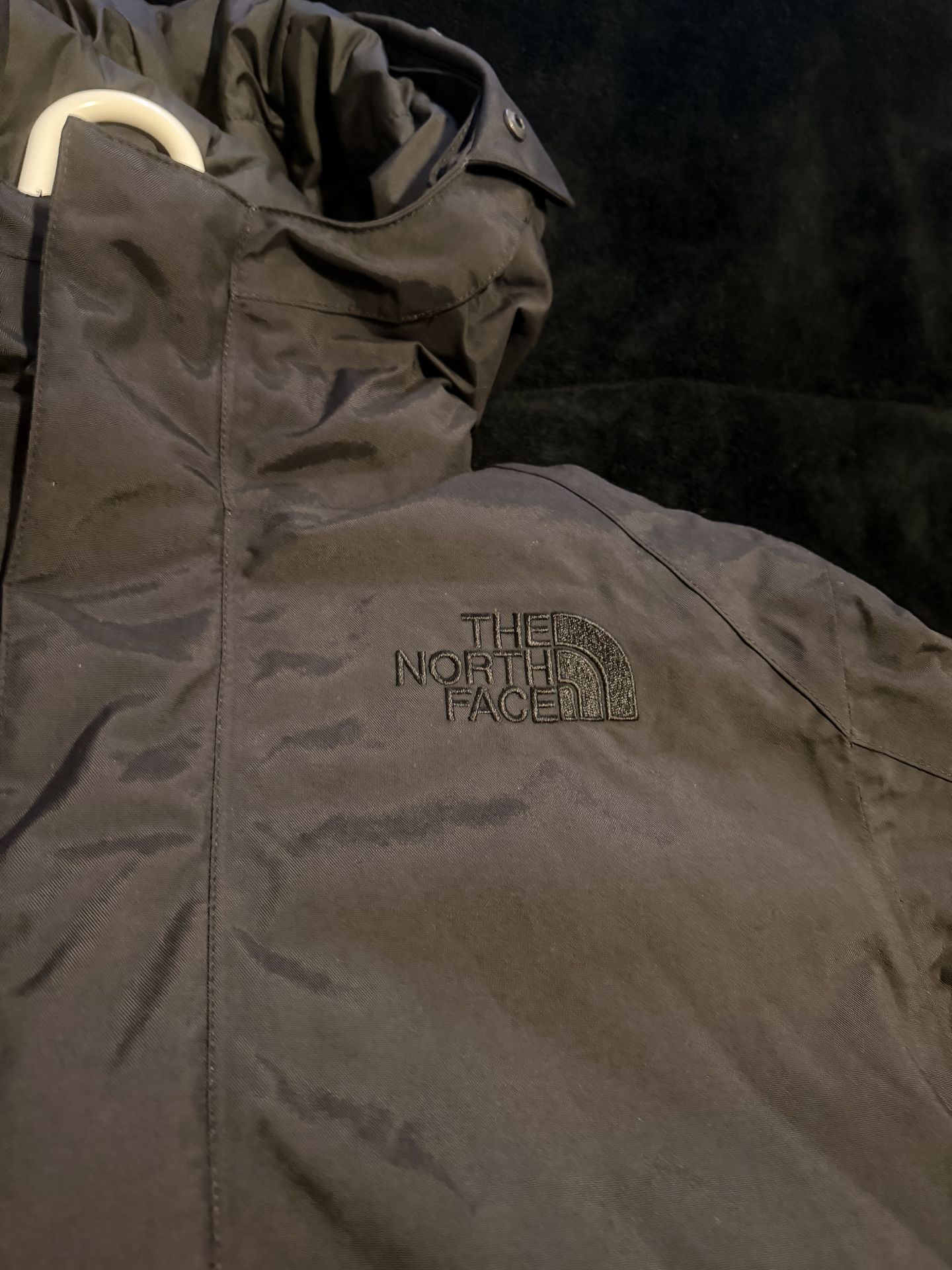 Black bomber north face jacket