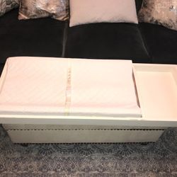 Nursery changing mattress pad and Table topper set